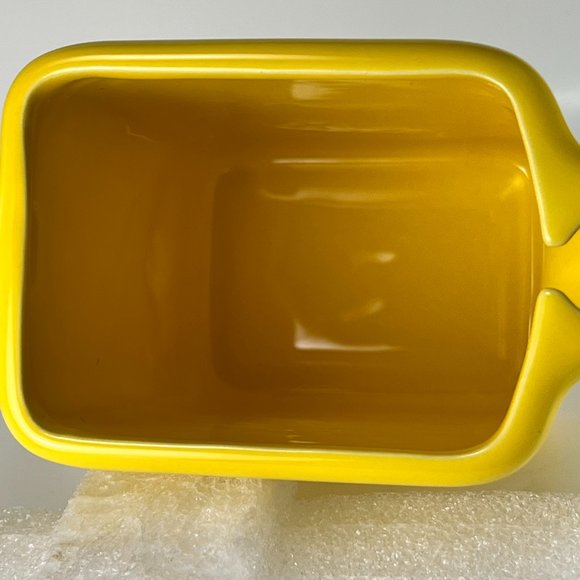 Vtg Cutty Sark Scots Whisky Pitcher Yellow Ceramic Square Man Cave Barware - Picture 7 of 11